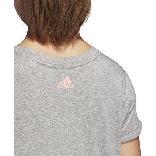 Adidas Ess Lin Lo Tee women's shirt, grey CZ5775