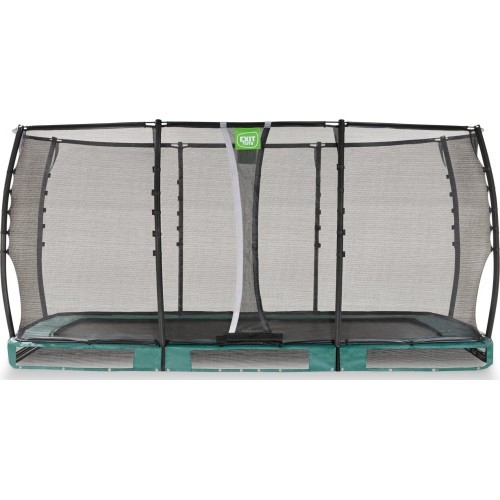 Встраиваемый в грунт батут EXIT Allure Premium 244x427 см – зелёный