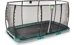 Встраиваемый в грунт батут EXIT Allure Premium 244x427 см – зелёный