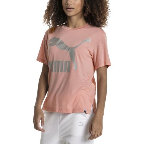 Puma blūze Classics Logo Tee Pink 575067 31