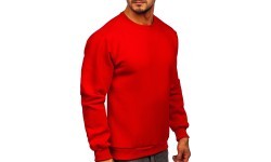 J.Style Men's Fleece Sweatshirt Red 68B2001-18