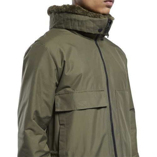 Reebok Men's Jacket Ow U Fl Parka Khaki
