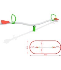 Metalinė sūpynė - svarstyklės modelis CM-1700