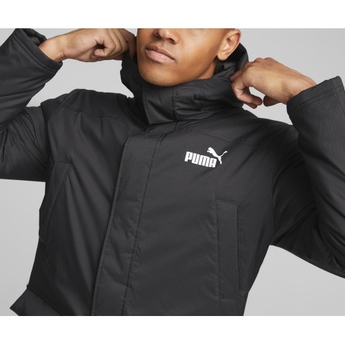 Мужская утеплённая куртка-парка Puma с капюшоном, чёрная, 849318 01