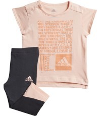 Детский спортивный костюм Adidas I MM Tight Set Coral Black DJ1566