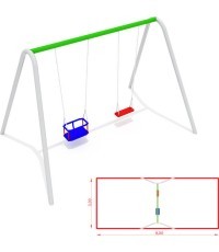 Metalinė sūpynė modelis CM-1802