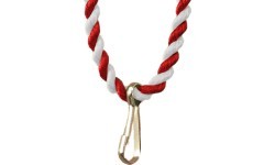 Медальный шнур красный/белый 70190.01