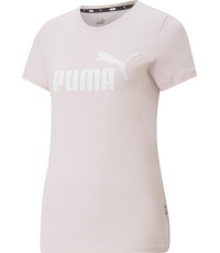 Женская футболка Puma Ess Logo Tee розовая 586775 82