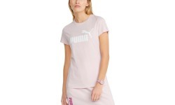 Puma Ess Logo Tee sieviešu krekls, rozā 586775 82
