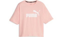 Топ женский Puma Ess Cropped Logo розовый 586866 67