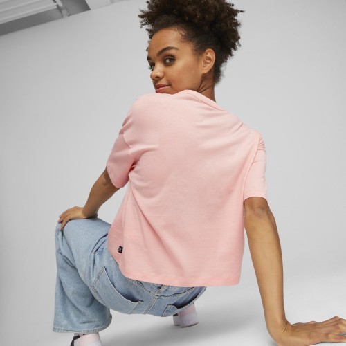 Puma Ess Cropped Logo Women's Top Pink 586866 67