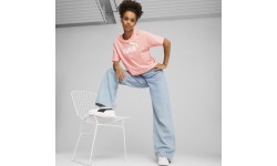 Топ женский Puma Ess Cropped Logo розовый 586866 67