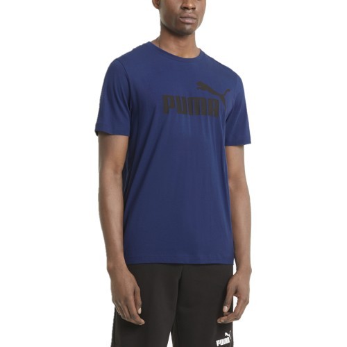Мужская футболка Puma Ess Logo Tee, электрик-синий