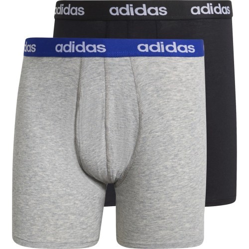 Adidas Linear Brief men's underwear 2-pack, black/grey