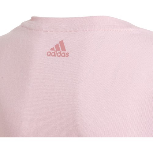 Футболка для девочек Adidas G Lin T, розовая, GN4049