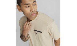 Puma Open Road Tee vīriešu kokvilnas T-krekls Granola Creamy 673401 88