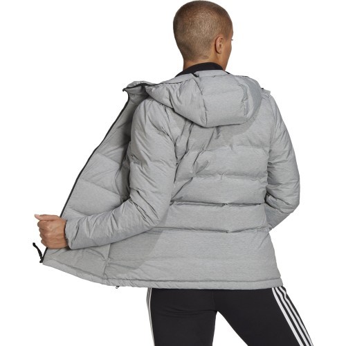 Женский пуховик Adidas W Helionic Mel Grey H59835