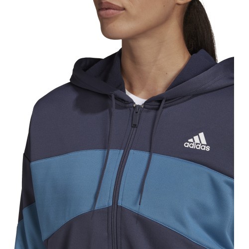 Adidas W Bold Block TS sieviešu sporta tērps zils HD9033
