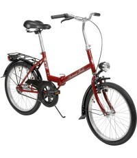 Dviratis AZIMUT Fold 20" 2023 bordo pusmatēts