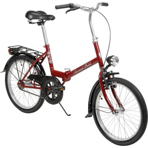 Dviratis AZIMUT Fold 20" 2023 bordo pusmatēts