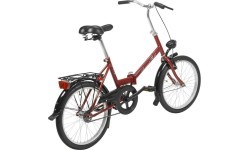 Dviratis AZIMUT Fold 20" 2023 bordo pusmatēts