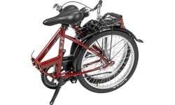 Dviratis AZIMUT Fold 20" 2023 bordo pusmatēts