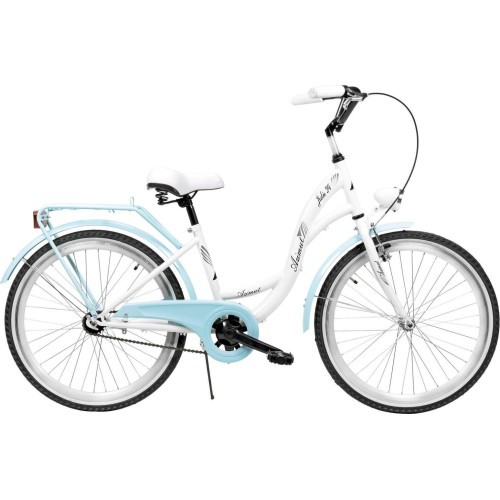 Велосипед AZIMUT Julie 24" 2025 white-turquoise