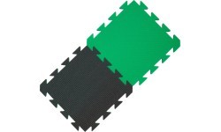 Коврик-пазл Yate, 29x29x1,2 см, светло-зеленый/черный
