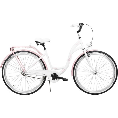 AZIMUT City Lux 28" 2025 Bicycle, white-pink