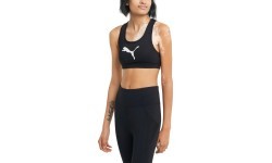 Спортивный бюстгальтер женский Puma Mid Impact 4Keeps чёрный 520304 51