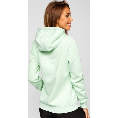 J.Style Women's Fleece Sweatshirt Mint 68W02-61