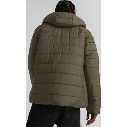Puma Ess Hooded Padded Jacket Men's Khaki 848938 62