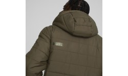 Puma Ess Hooded Padded vīriešu jaka, haki 848938 62