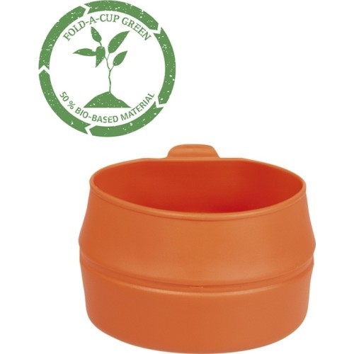 ORANGE FOLD-A-CUP® ′GREEN′ COLLAPSIBLE CUP 200 ML