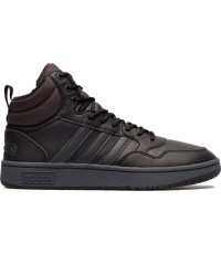 Мужские кроссовки Adidas Hoops 3.0 Mid WTR, чёрные GW6421