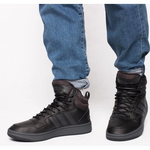 Adidas Hoops 3.0 Mid WTR Men's Sneakers Black GW6421