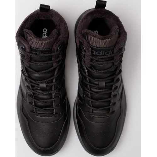 Мужские кроссовки Adidas Hoops 3.0 Mid WTR, чёрные GW6421