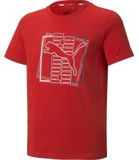 Puma Alpha Graphic Tee Junior T-Shirt Red 847281 11