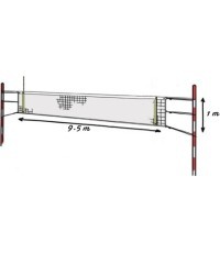 Волейбольная сетка Pokorny Site League Sport, 9,5 x 1,0 м