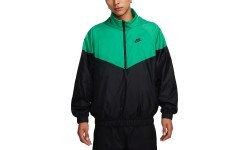 Nike M NK WR Anorak Jkt vīriešu jaka, melna/zaļa DQ4910 324