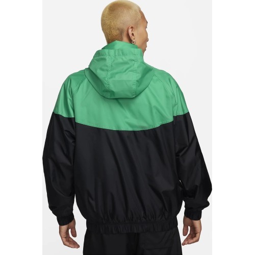 Nike M NK WR Anorak Jkt vīriešu jaka, melna/zaļa DQ4910 324