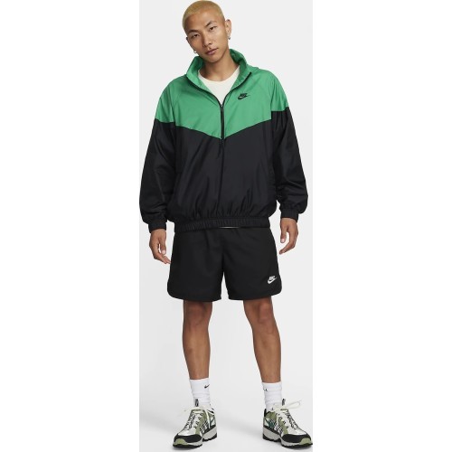 Nike M NK WR Anorak Jkt vīriešu jaka, melna/zaļa DQ4910 324