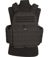 Melna taktiskā veste (plate carrier)