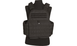 Чёрный тактический жилет (plate carrier)