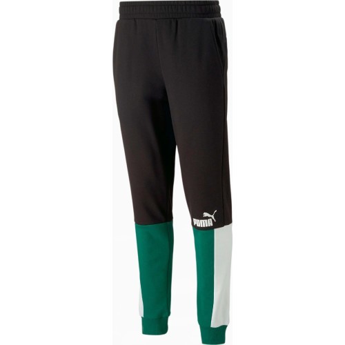 Мужские спортивные брюки Puma Ess+ Block Black White Green 848007 37