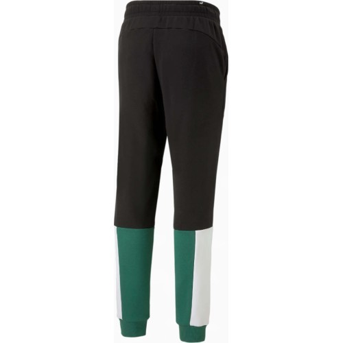 Puma Men's Sweatpants Ess+ Block Black White Green 848007 37