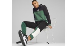 Puma Men's Sweatpants Ess+ Block Black White Green 848007 37