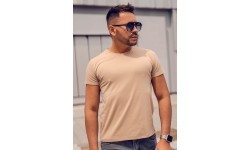 J.Style Men's T-Shirt Beige 8S2005-91