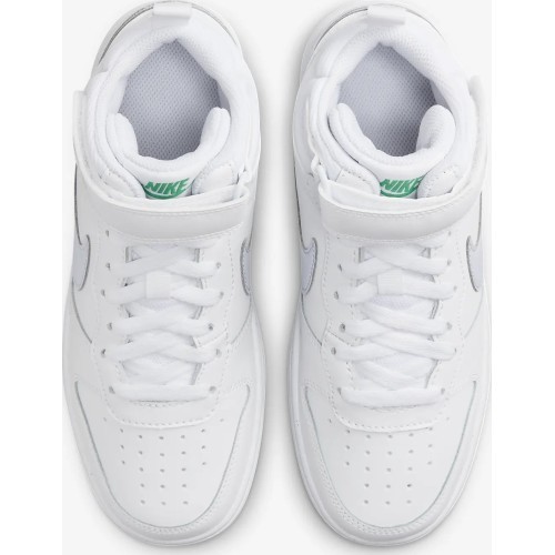 Nike Court Borough Mid 2 Youth Shoes White Grey Green CD7782 115