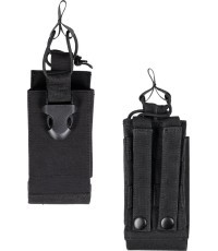 Чёрный подсумок MOLLE для рации